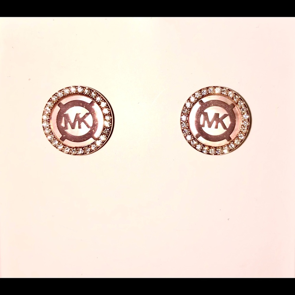 Stunning Michael Kors rose gold earrings NIB